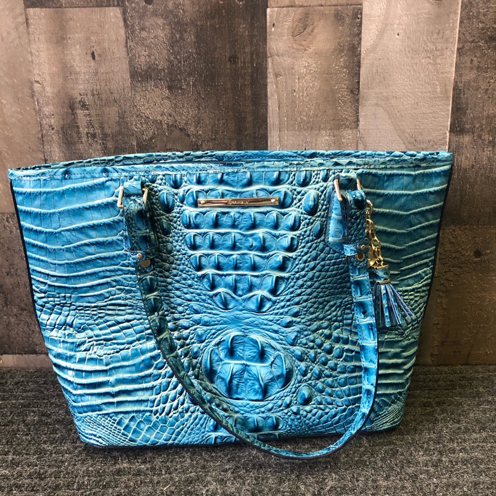 New Turquoise Brahmin tote